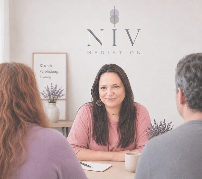 Niamh Linck Ryan während eines Mediationsgesprächs